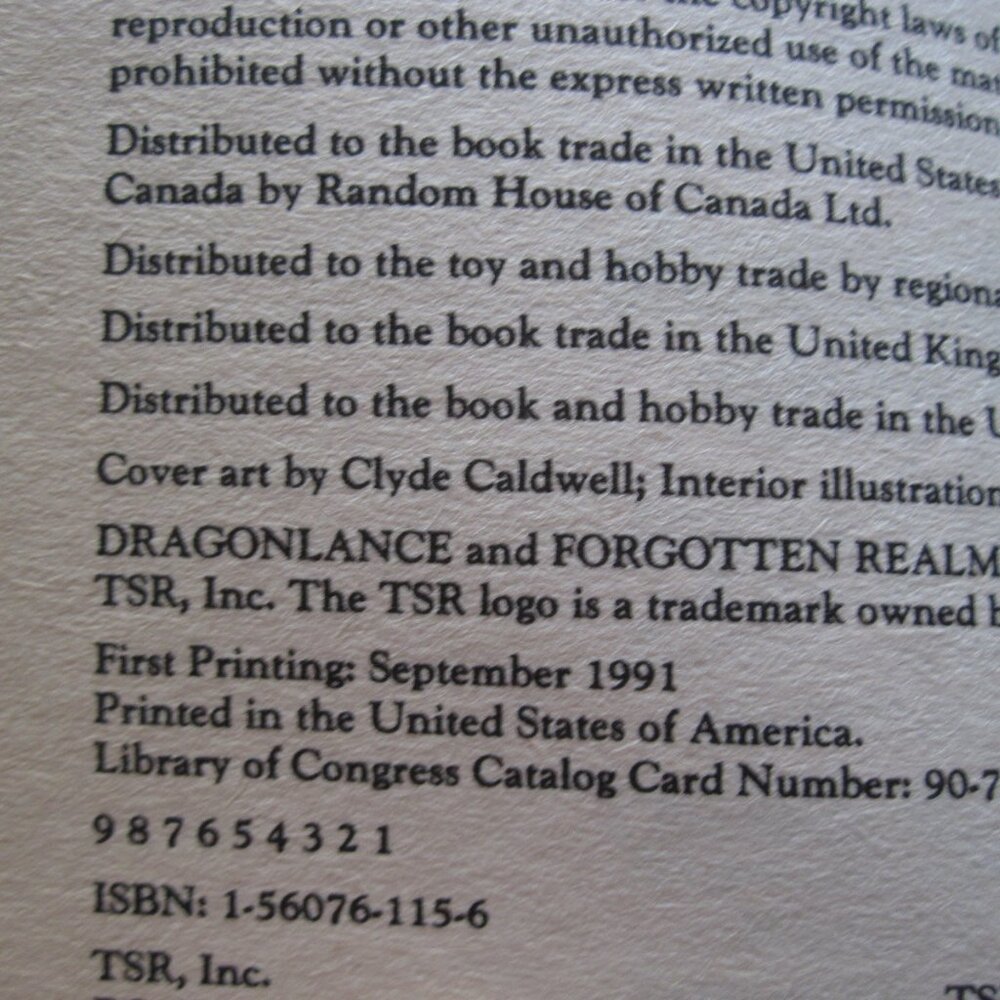 book- 1991 Dragonlance: Wanderlust - The Meeting Sextet vol. 2, p/b - Picture 4 of 4